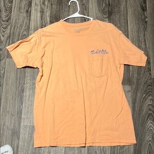 Salt Life Orange Short Sleeve Tee Casual Comfort